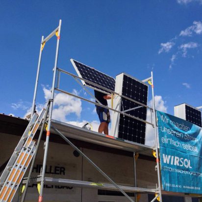 Solar panel installation